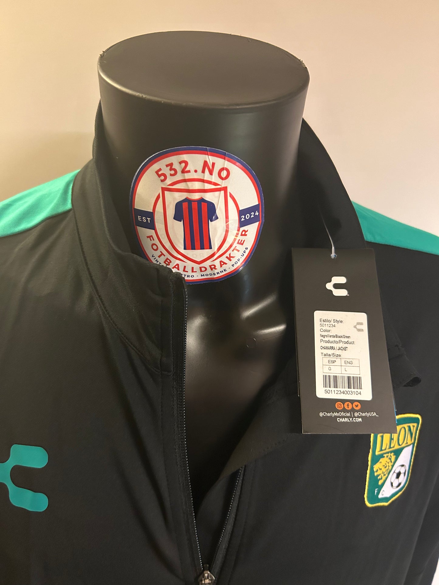 FC Leon - trackjakke / treningsjakke (L)