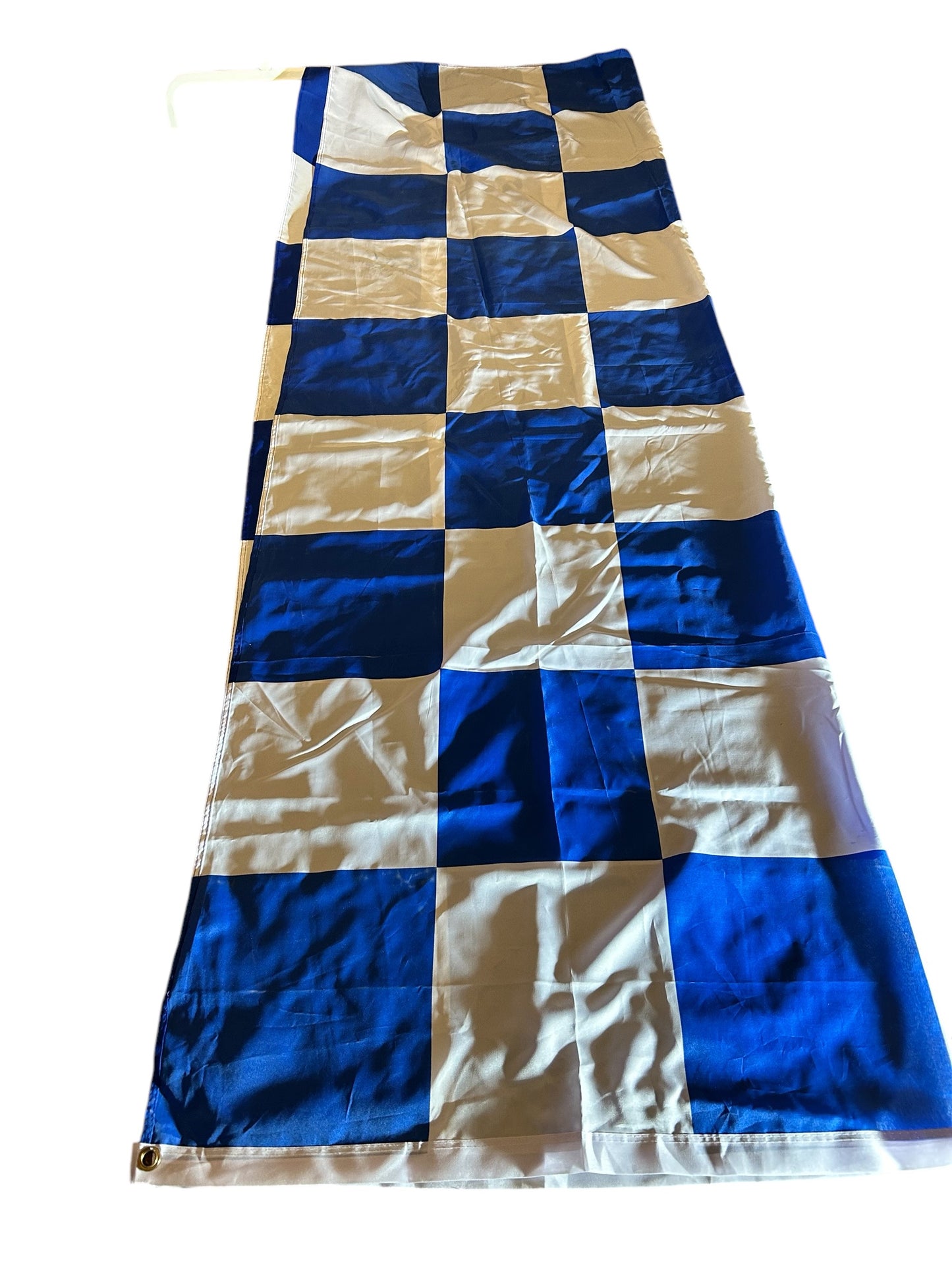 Blått og hvitt flagg