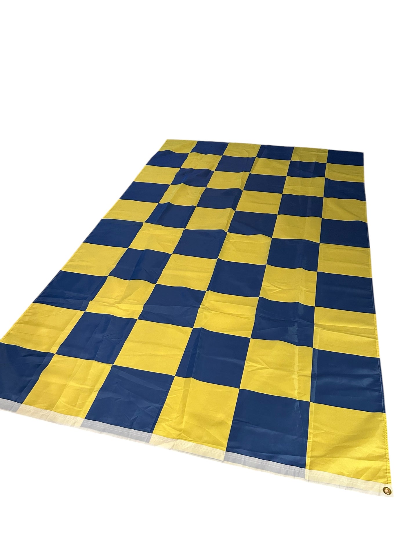 Stort blått og gult flagg