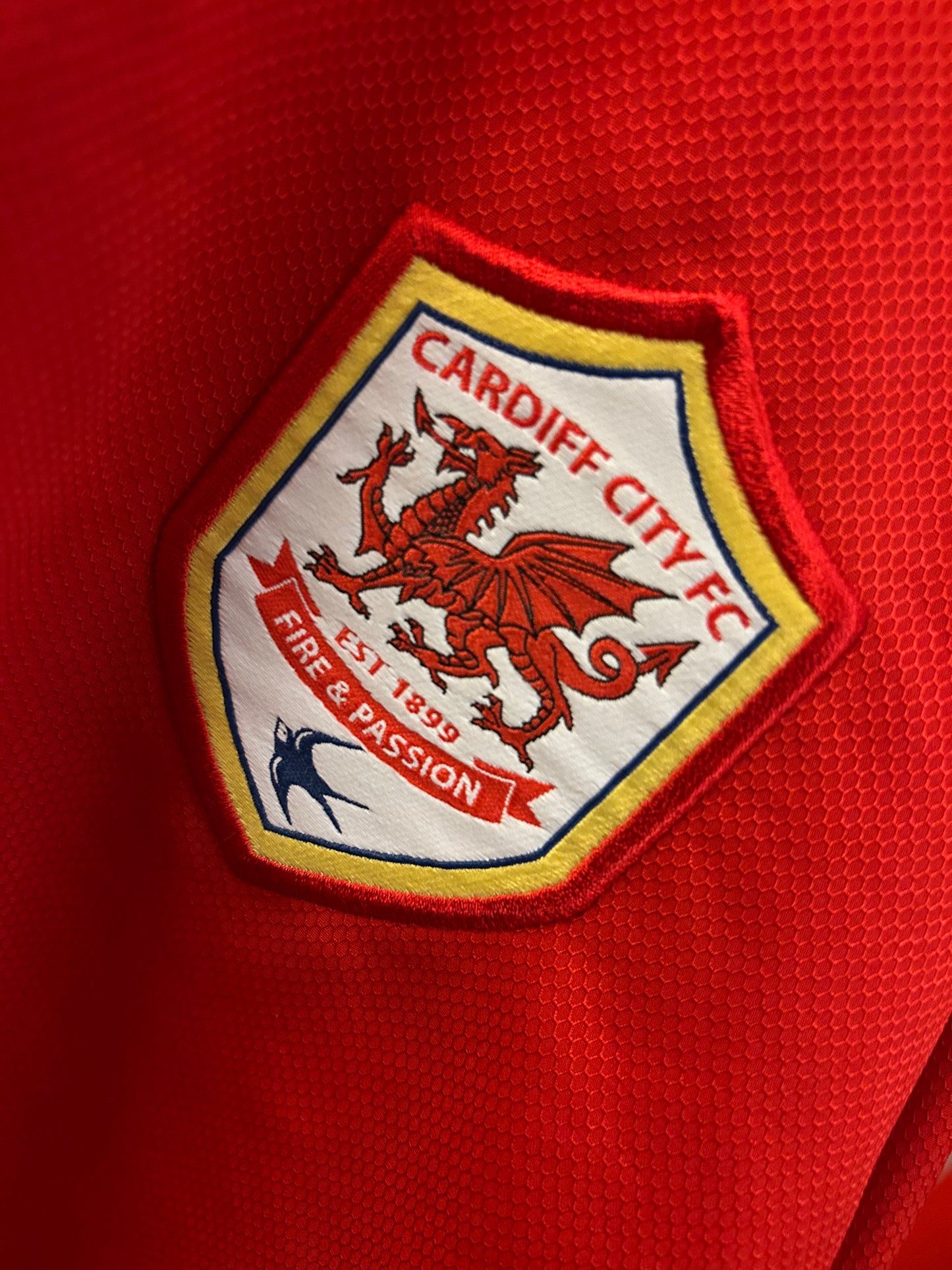 Cardiff City - Spillerbrukt genser (XL)